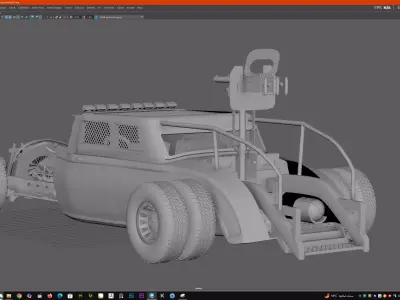 old survival vehicle 3D model