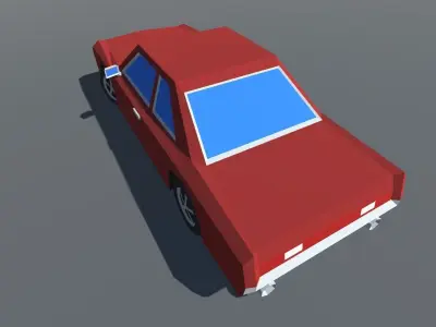 FREE Muscle Car Coupe MOBILE READY Free low-poly 3D model