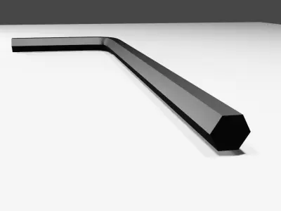 Hex Key Tool - Chave Allen Sextavada Low-poly 3D model