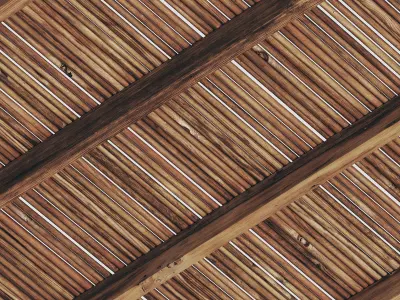 Ceiling thick branch straight n1 3D model