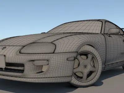 Toyota Supra MK IV A80 1993 3D model