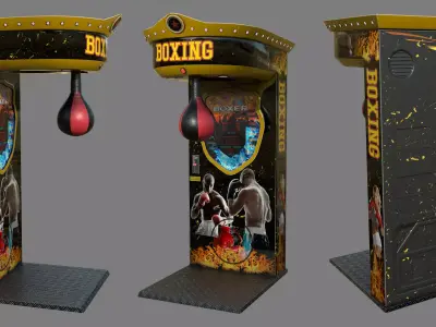 BOXER ARCADE MACHINE 3D model