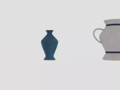 Old Vase Collection Low-poly 3D model