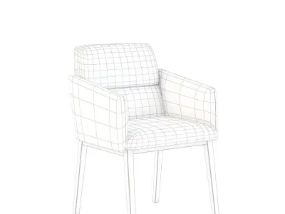 Crassevig Aura Casters Chair 3D model