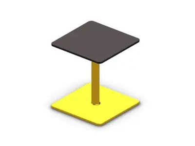 Square Side Table A001 Free 3D model