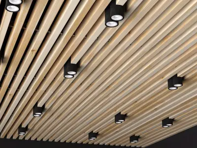 Wooden ceiling 3D model