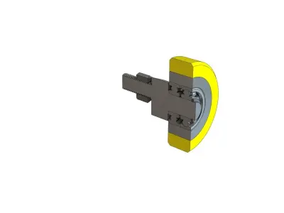 Eccentric Wheel for Hydroulic Elevator 3D model