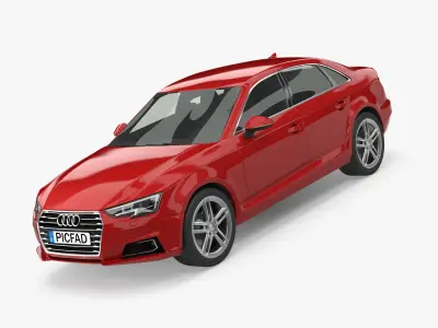 2016 Audi A4 Sedan  3D model