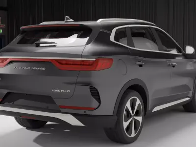 BYD Song Plus EV 2022 Low-poly 3D model