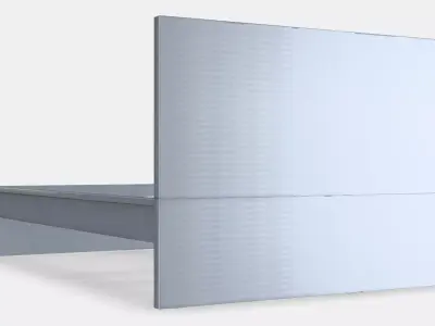 MALM Bed frame high 81 Low-poly 3D model