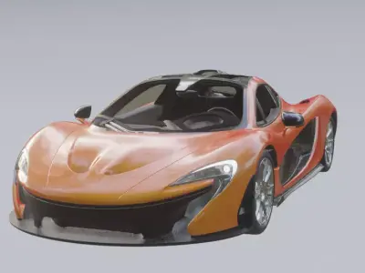 McLaren p1 Super Car Game Ready 3D model