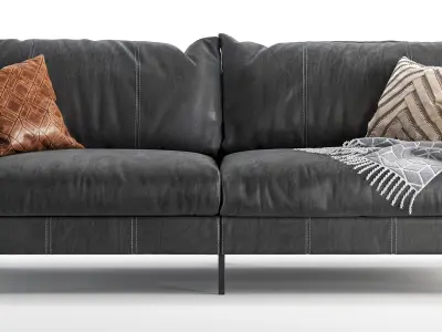 Loft sofa 220 cm 3D model