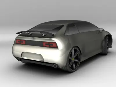 A Hybrid Concept Google Car AAA Low-poly 3D model