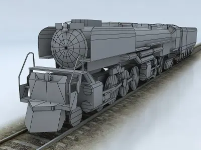 Challenger Union Pacific Low-poly 3D model