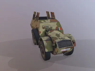 FIAT - SPA Autoprotetto S 37 Low-poly 3D model