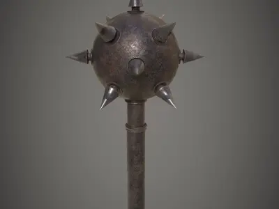 Medieval Mace Low-poly 3D model
