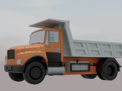 3D Truck Model  Low-poly 3D model