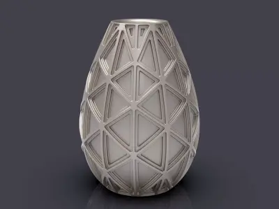 vaseset geometric vase 3D print model