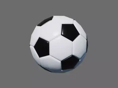 Football Soccer Ball Low-poly 3D model