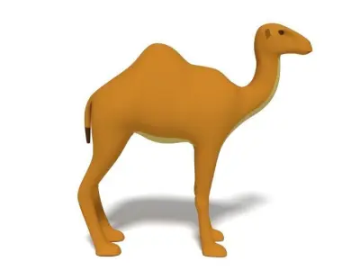 Cartoon Camel 3D model