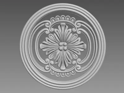 Round Decor for Furniture 3D model