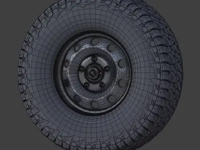Falken Wildpeak AT3W All Terrain Radial Tire 3D model