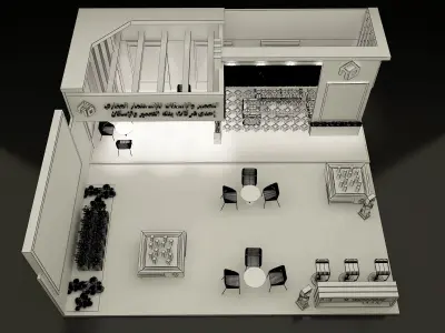 Booth Exhibition Stand a280 3D model