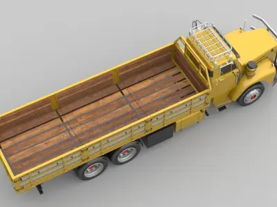 1975 Truck Bed 3D model
