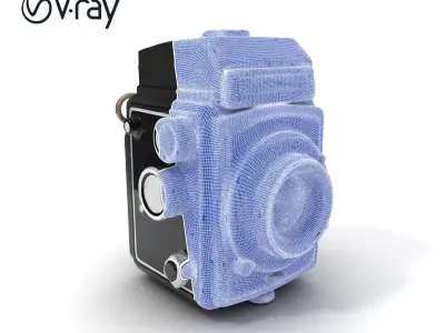 Retro Camera Model Pack with PBR Textures Low-poly 3D model