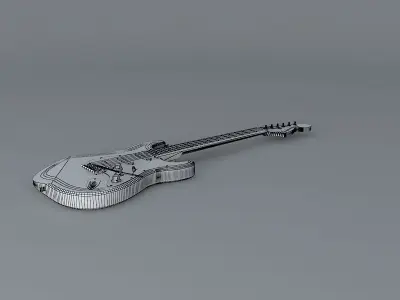 70s greenburst Fender stratocasterguitar Free 3D model
