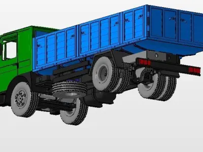 Roman Truck 1 87  1 24 3D print model