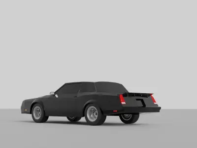 Chevrolet Monte Carlo SS 1986 Low-poly 3D model