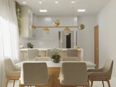 Modern kitchen 3D model get
