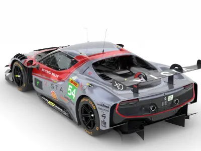 Ferrari 296 LMGT3 2025 WEC  3D model