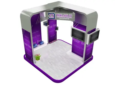 Booth Exhibition Stand a531a 3D model