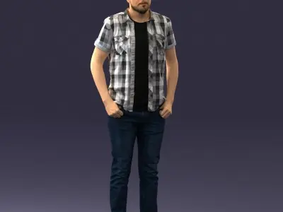 000323 Casual Male Standing Pose 1202 3dp 3D print model