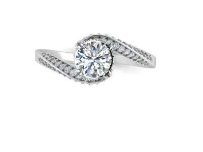 wedding ring 3D print model 29