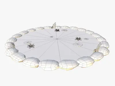 Cartoon Pond Free 3D model