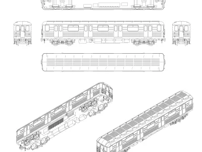 Metrovagonmash 81-714 wagon of the Budapest Metro in scale TT 3D print model