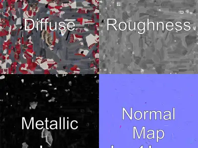 Toy Clock Tower Model with Musical Figurines and Weather Vane Low-poly 3D model