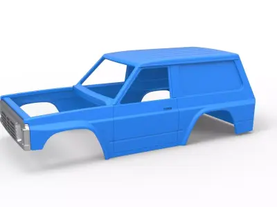 Shell of Uphill Sand Racing Dragster V2 Scale 1 to 25 3D print model