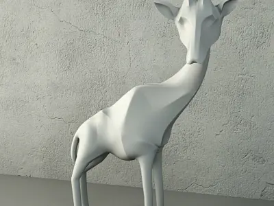 Giovanni Giraffe Ornament by ZARA HOME 3D model