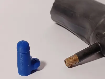 Penis Schrader Valve Cap 3D print model