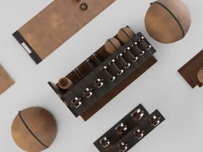 PENT Luxury Fitness Set - Gym Equipment 3D Model Collection 3D model