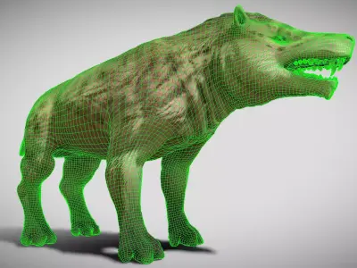 Andrewsarchus mongoliensis  Low-poly 3D model