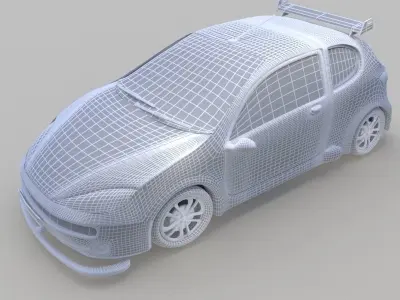 Peugeot 206 3D model