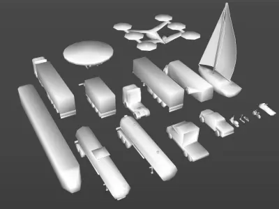 Car Concept Model 2 - Library Car 3D print model 3D print model