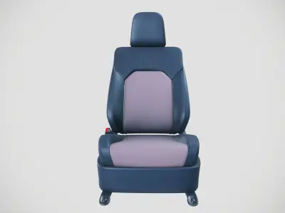 Car seat 3D model