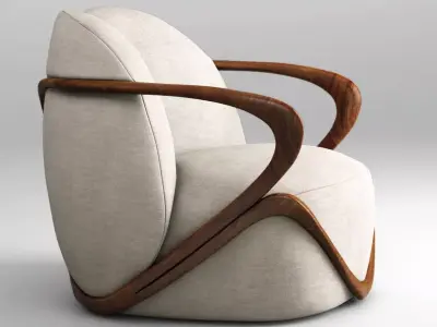 Giorgetti Hug armchair 3D model