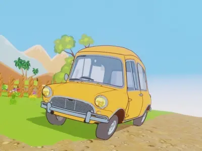 House of my anime project Low-poly 3D model